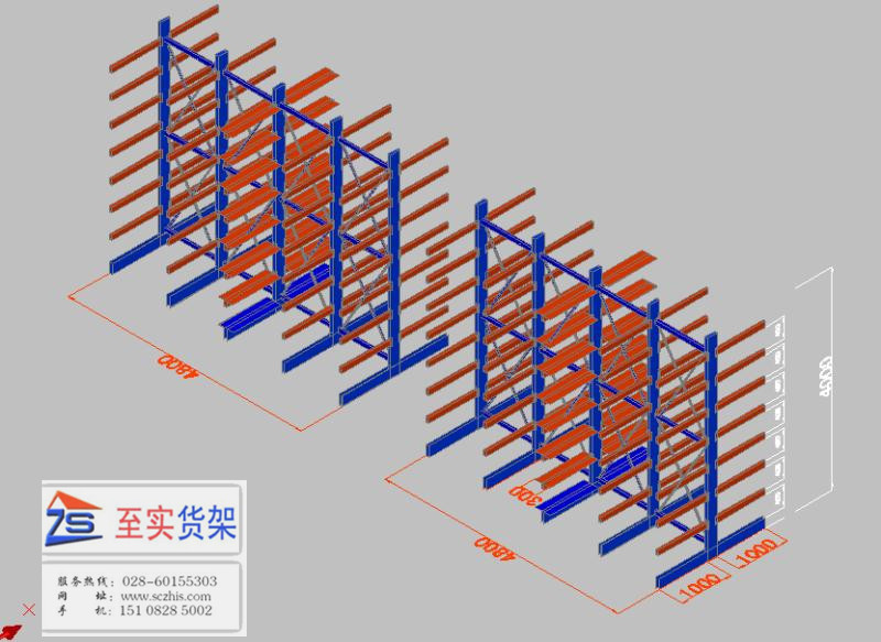 非标悬臂货架到货